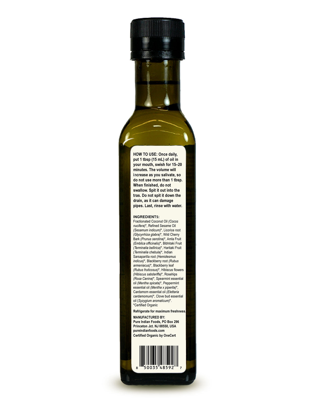 Daily Pulling Oil Mouthwash, Certified Organic