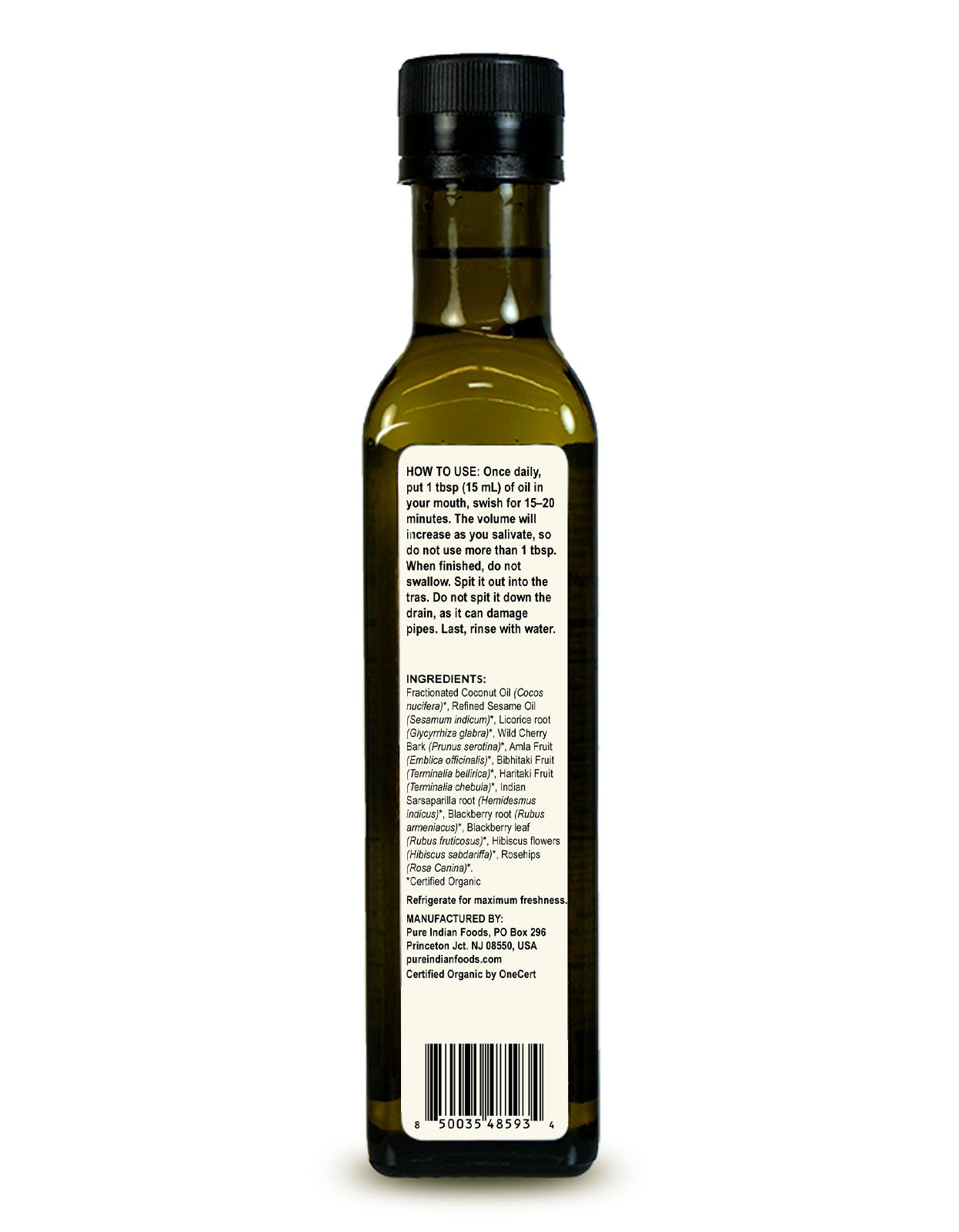 Daily Pulling Oil Mouthwash, Certified Organic