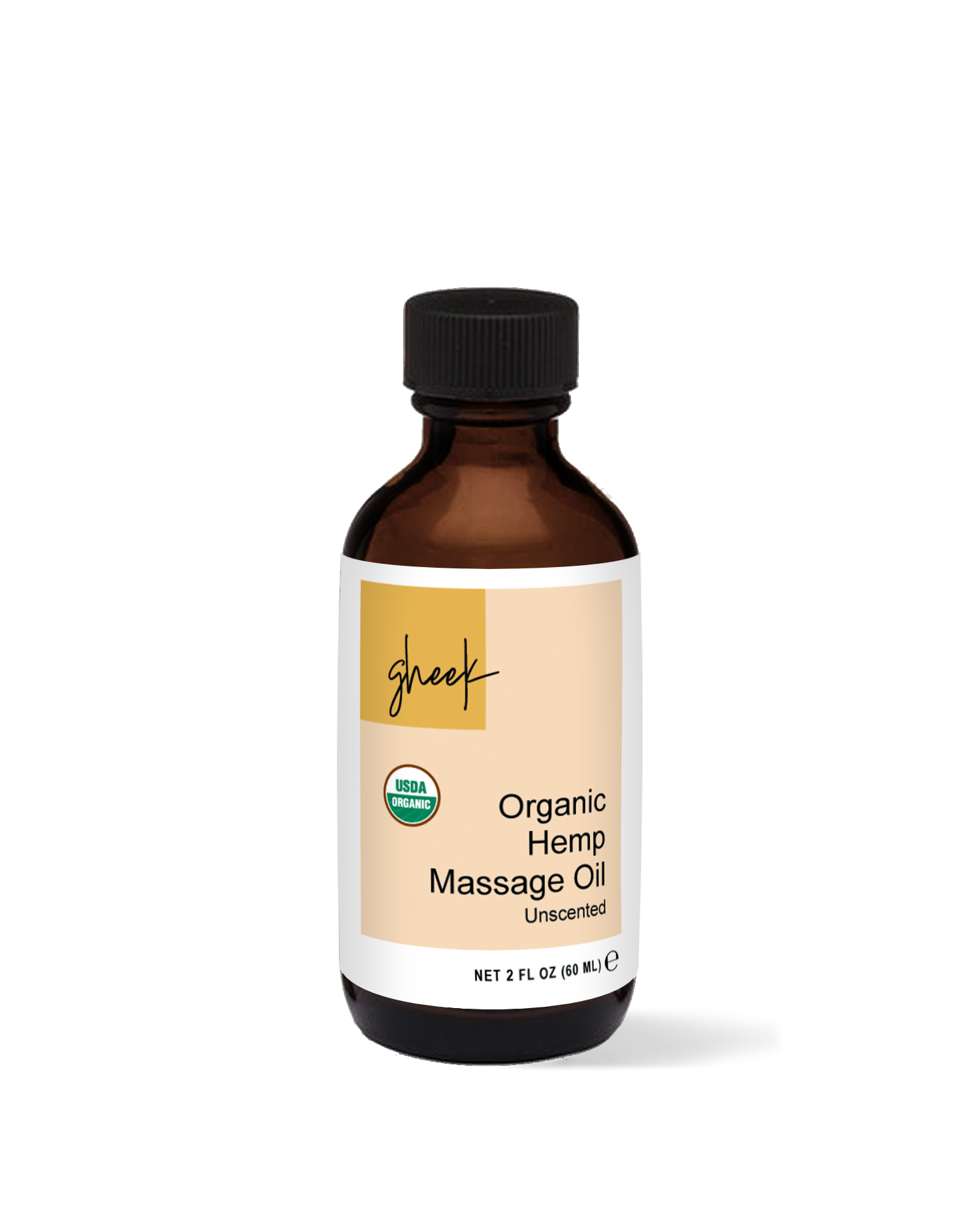 Ayurvedic Hemp Massage Oil, Certified Organic