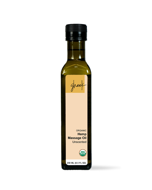 Ayurvedic Hemp Massage Oil, Certified Organic