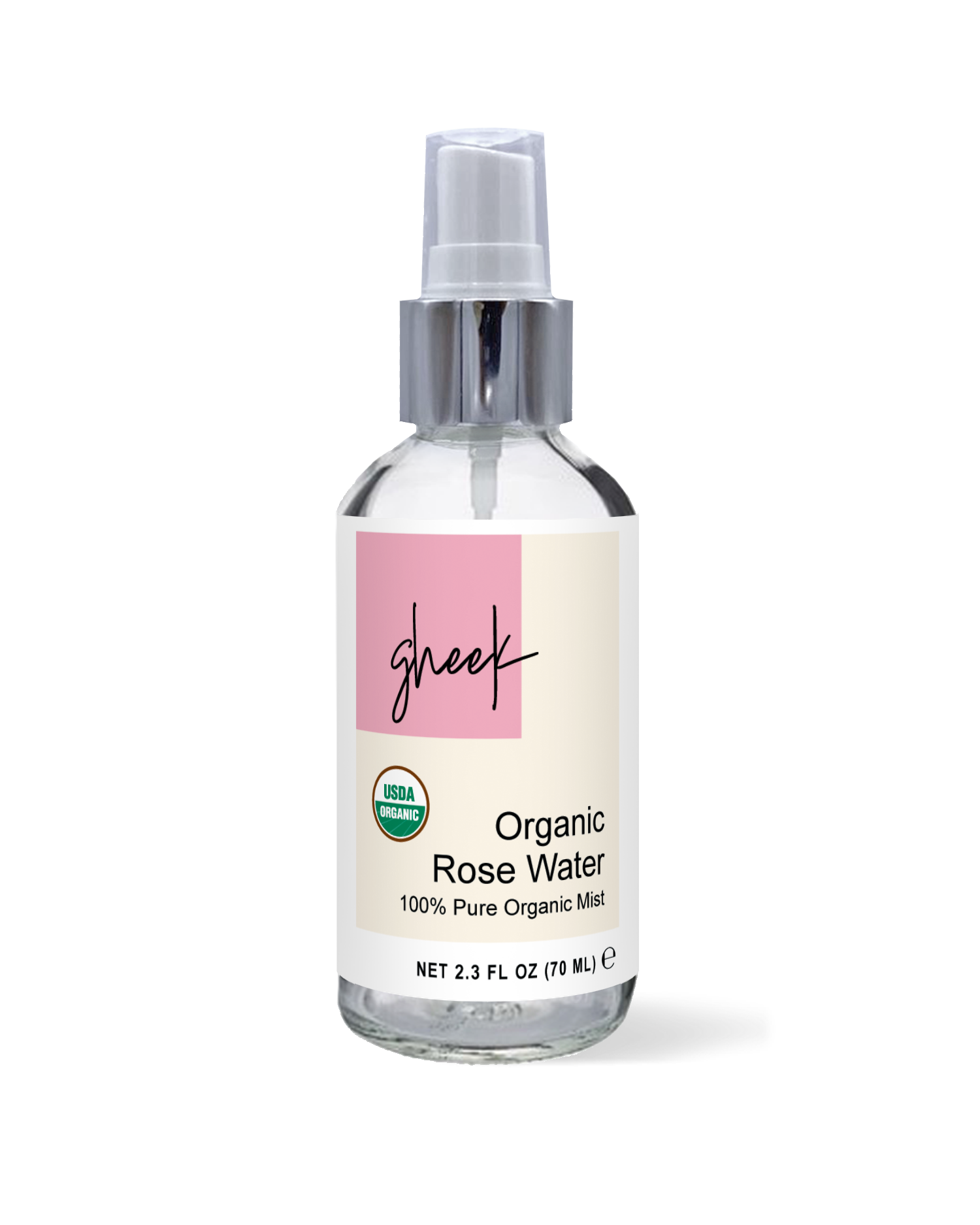Rose Water Face Mist, Certified Organic